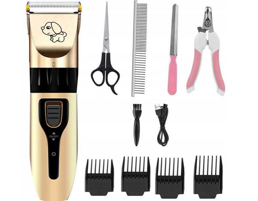Zestaw do Strzyżenia Obcinania Psów Kotów Maszynka Prezent