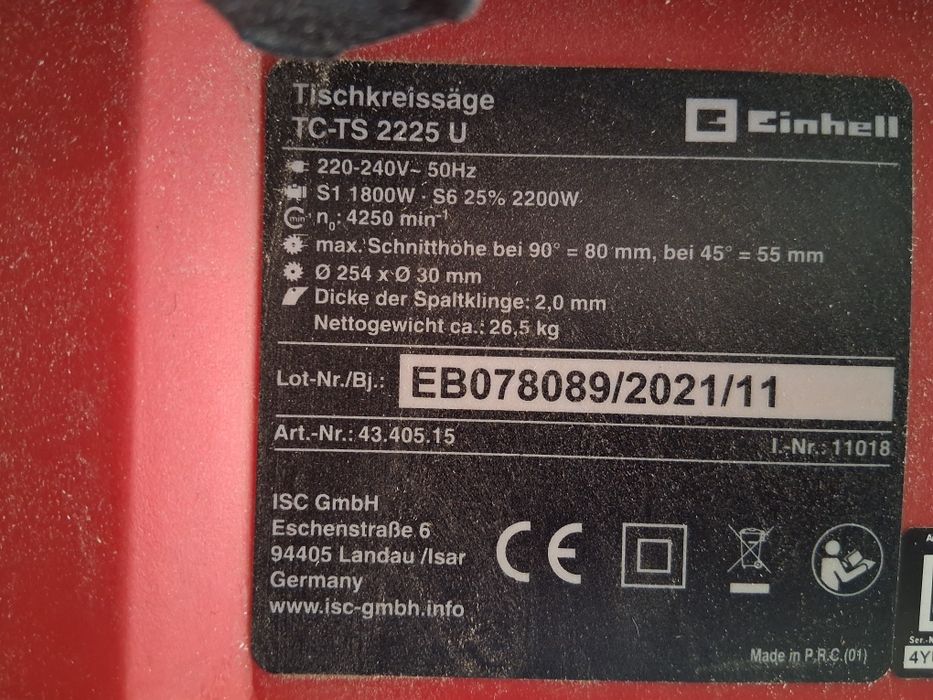 Serra einhell TC/TS 2225U