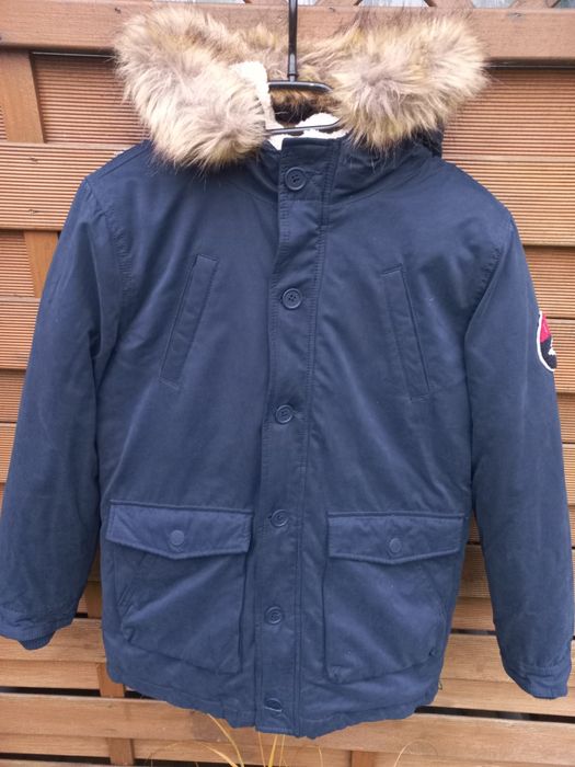Kurtka zimowa parka chłopieca r.152