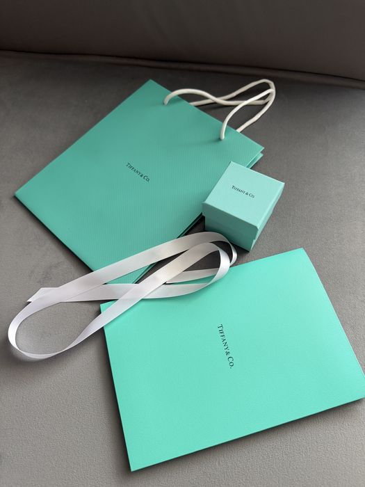 Коробка Тиффани Tiffany під обручальні парні каблучки