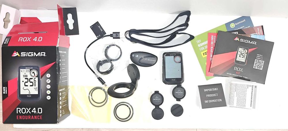 Nawigacja rowerowa Sigma ROX 4.0 Endurance Black Sensor Set - GPS