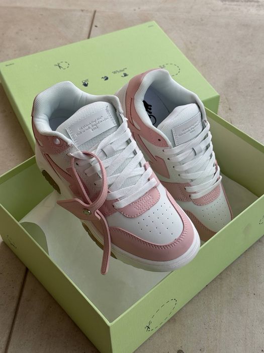 36 37 38 39 40 Жіночі кросівки OFF-WHITE OUT OF OFFICE  PINK WHITE