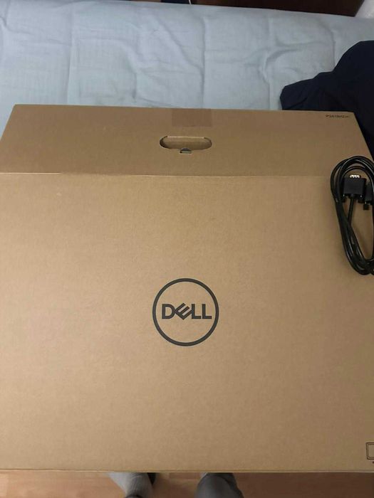 Monitor Dell E2220h cabos cadeado e caixa