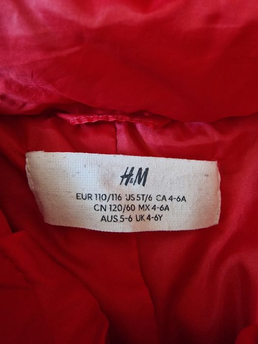 Kurtka pikowana wiosenna H&M 110/116