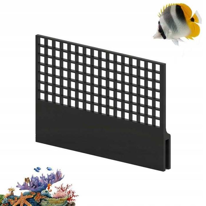 Grzebień przelewowy do akwarium sump - kratka - Cena za 1 cm separator