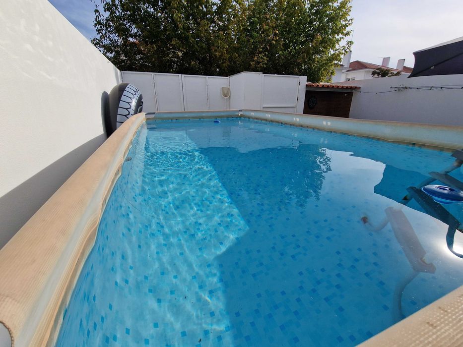 Piscina + bomba de filtro de areia