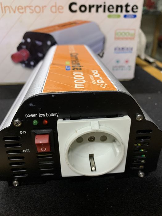 Conversor - Inversor de Corrente 24 Volts DC -220 Volts AC 1000W