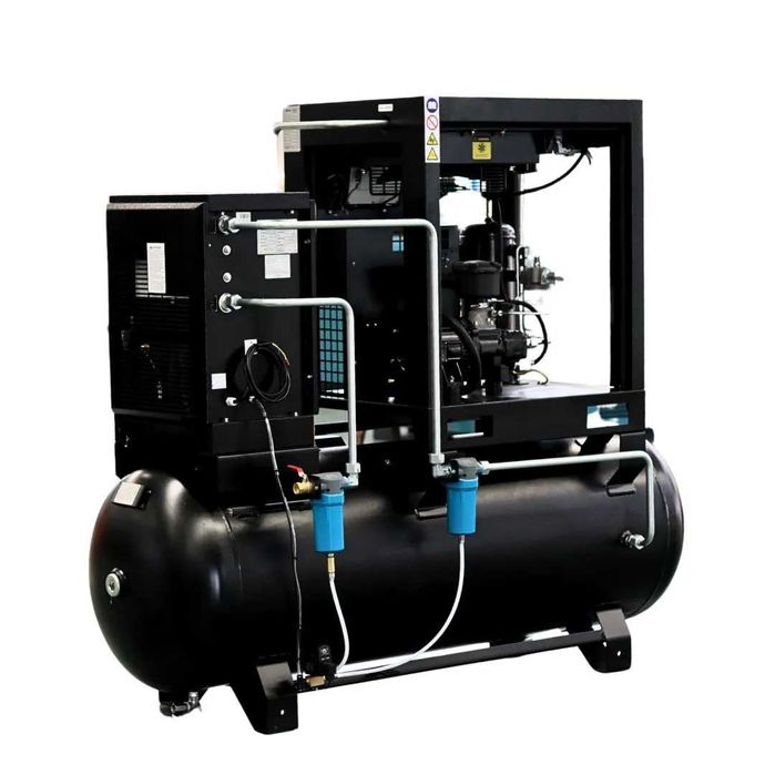 Kompresor Sprężarka Śrubowa z osuszaczem i falownikiem 5,5kW 500l 400V