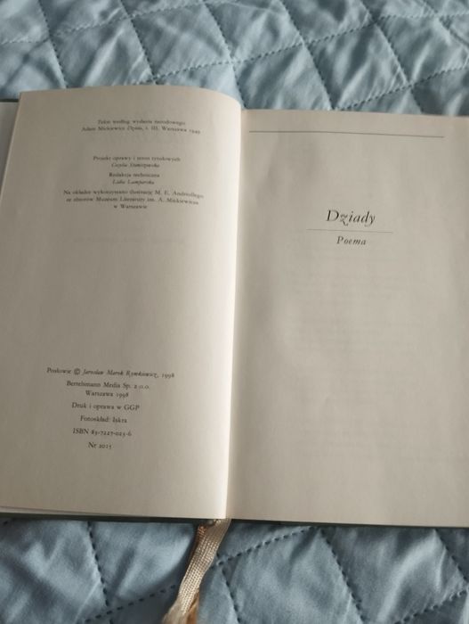 Adam Mickiewicz "Dziady" oprawa twarda