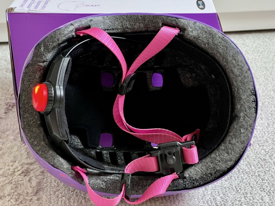 Kask dziecięcy Micro Floral Purple, rozmir S (48-53cm)