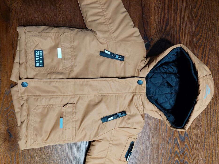 Kurtka chłopięca z kapturem, 3w1 Cool Club 74cm