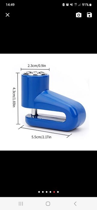 Blokada na tarcze Rower Hulajnoga Motocykl