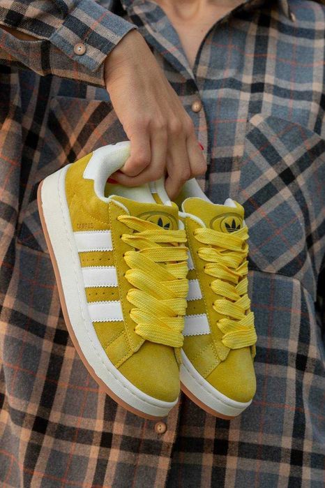 Кросівки Adidas Campus 00s Yellow/White premium