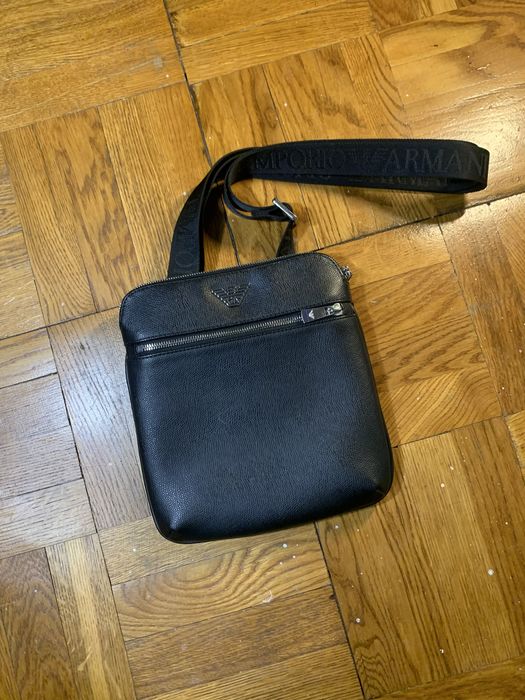 Чоловіча шкіряна сумка Emporio armani