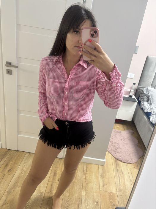 Koszula w drobną kratę