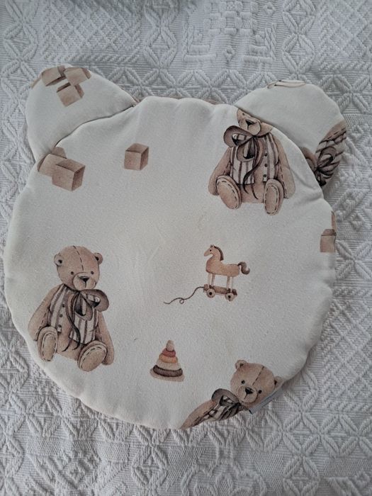 Dwie poduszki niemowlęce Furkot Velvet i bawełna