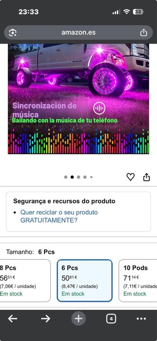 Led RGB para carro