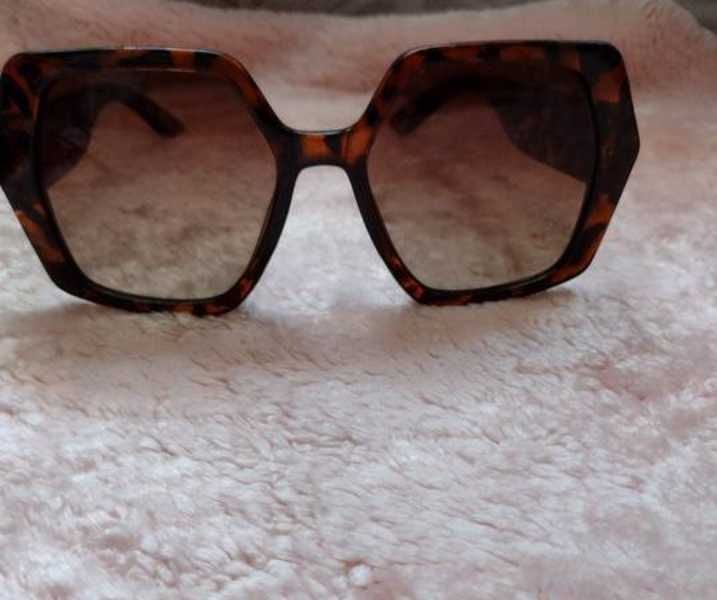 ASOS/ Brązowe okulary przeciwsłoneczne, muchy z Londynu, NOWE