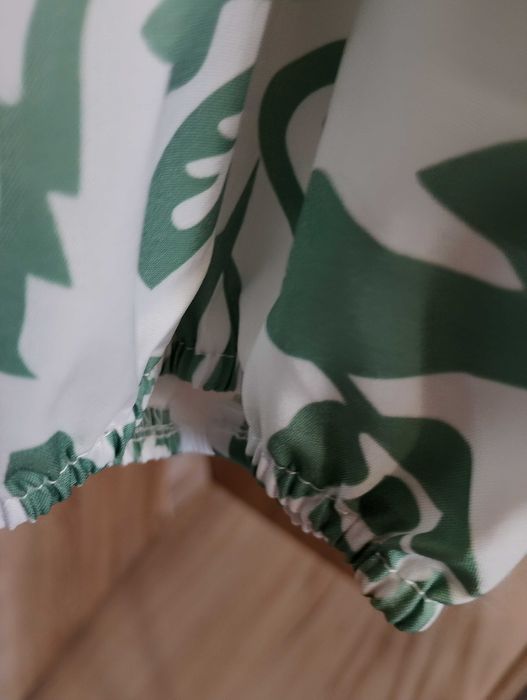 świetny letni komplet w kwiaty z szerokimi spodniami