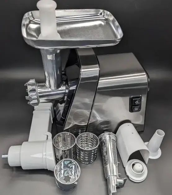 М'ясорубка + соковижималка Rainberg RB-2271 /3800Вт 3 терки овощерезка