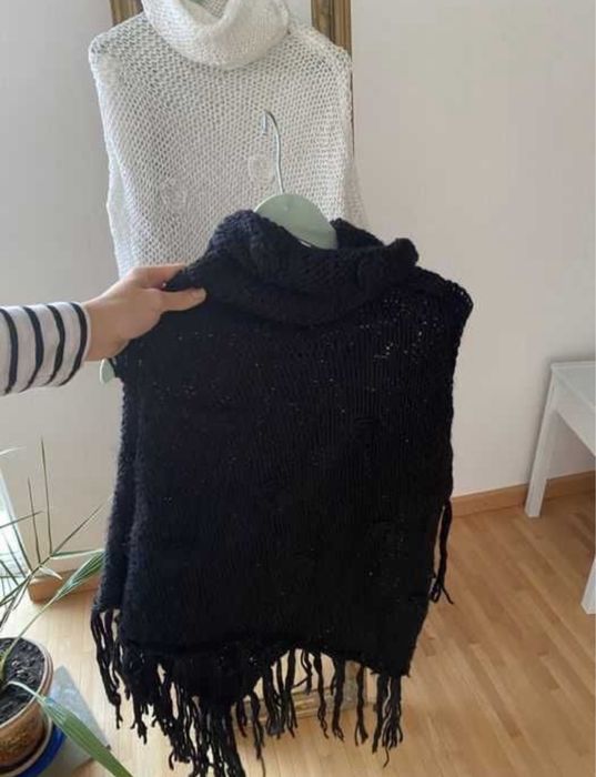 Кейп Набір Пончо Кардиган з капюшоном і без,Оверсайз Ручна робота