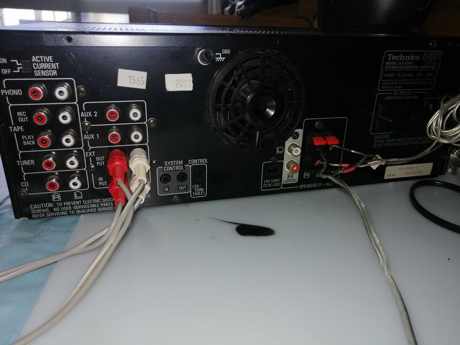 Amplificador Technics SU-X302, com módulo bluetooth interno