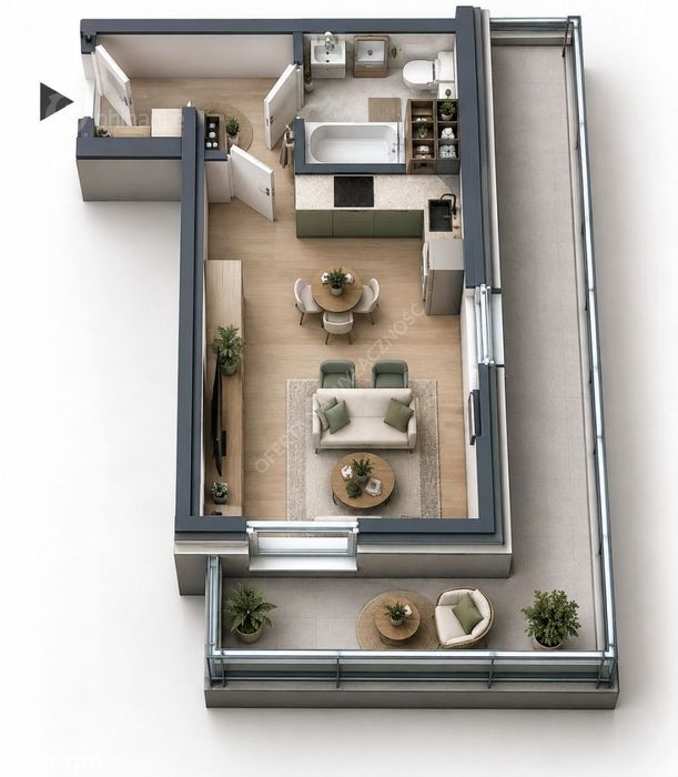 kawalerka |balkon| blisko Skm| kameralny budynek