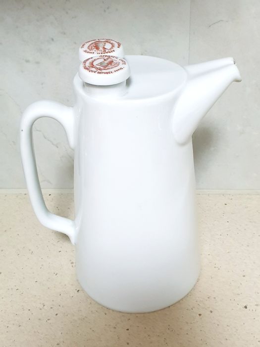 Rare antique French carbonated water jug, 19th century, patented