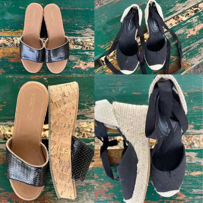 Босоніжки на танкетці, шльопанці, балетки, нарівчоботи