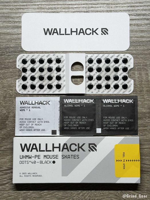 Глайди для скла WALLHACK — Obsidian Pro /  UHMW-PE Black Dots / Pills