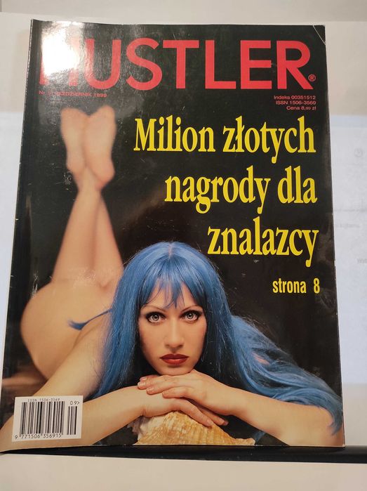 HUSTLER stare wydania gazet oraz 4xDVD