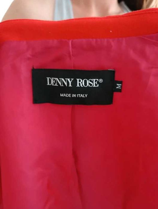 Denny Rose dopasowana marynarka czerwona Y2K m