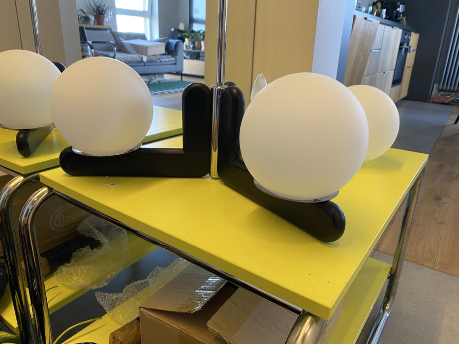 Lampa sufitowa Kaiser Leuchten 3 X E14, mid century modern, bauhaus .