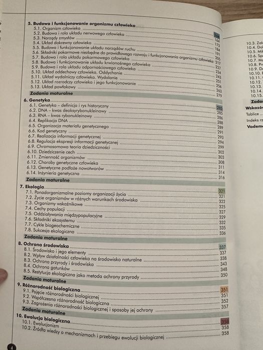 Vademecum biologia do matury