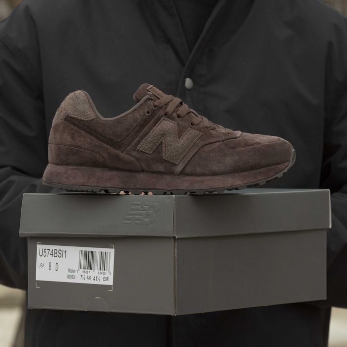 АКЦІЯ! New Balance 574  x  Stone Island Ghost Pack Dark Brown