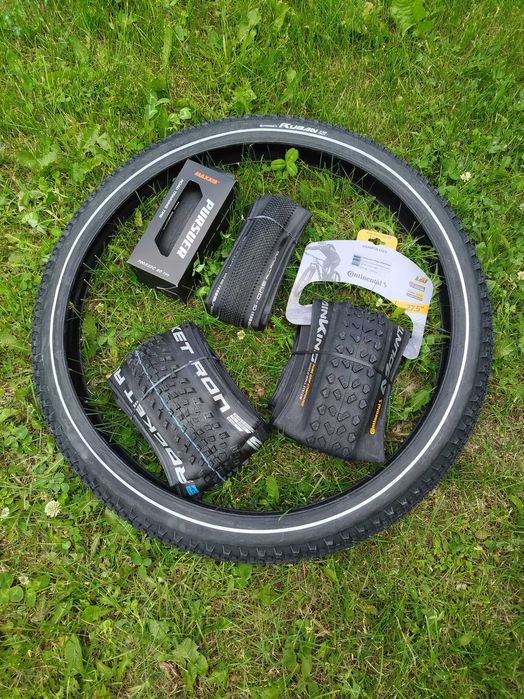 Покрышки Велошины Maxxis Ikon DTH Rekon race Ardent Rambler Pursuer Reaver Grifter  Continental Ruban Schwalbe Hurricane G-One Rocket Ron 26 27.5 29