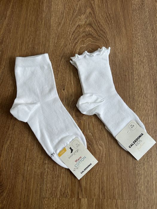 Skarpety dziewczęce Białe Calzedonia Rozmiar 33/36
