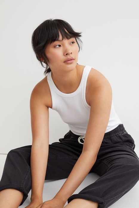 H&M S-M wygodne NOWE elastyczne spodnie joggersy czarne