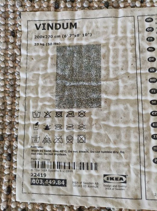 Vendo tapete de sala de estar Ikea Vindum