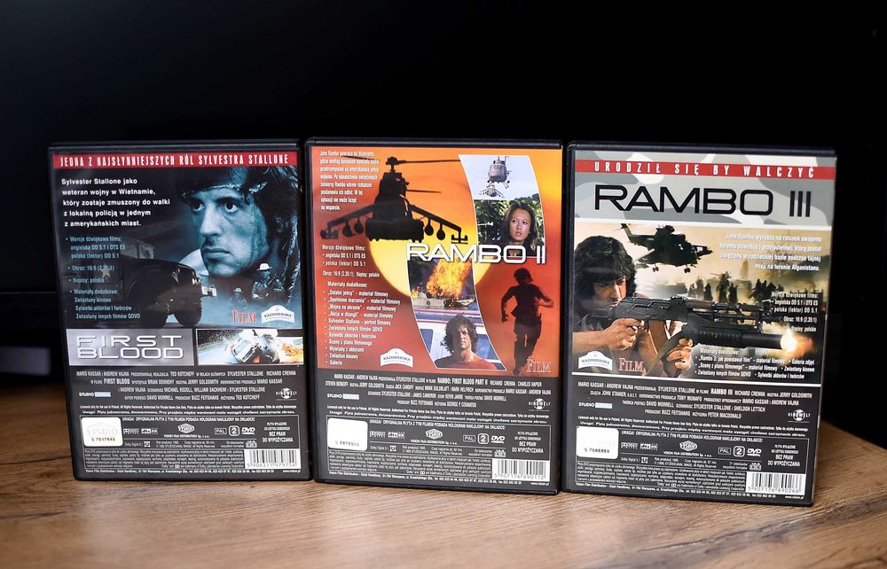 DVD # Rambo 1/2/3 Trylogia