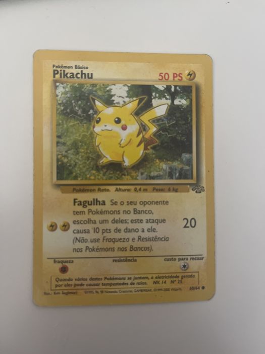 Pikachu Basic Pokémon 1st Edition 60/64 - Jungle Wizards 1995 to 199964552860319107120