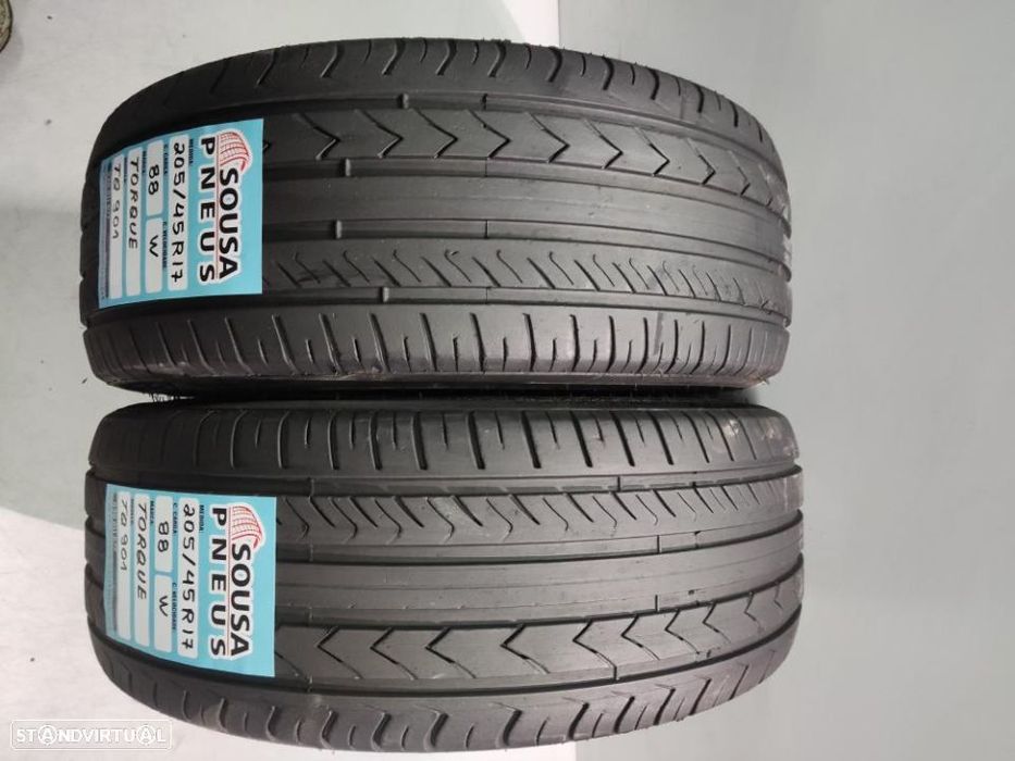 2 pneus semi novos 205-45r17 torque - oferta dos portes