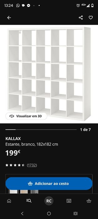 Armário de arrumação