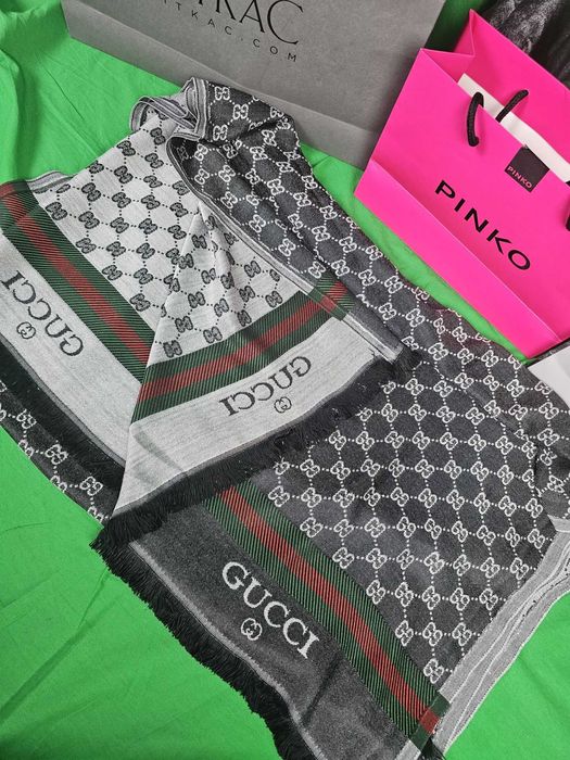 Szalik chusta Gucci Milano nowość bawelna Dior unisex