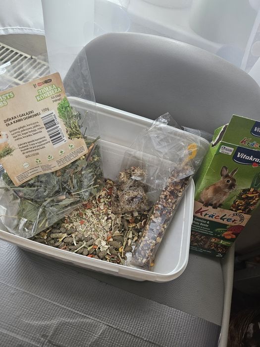 Duza klatka dla królika z wyprawka