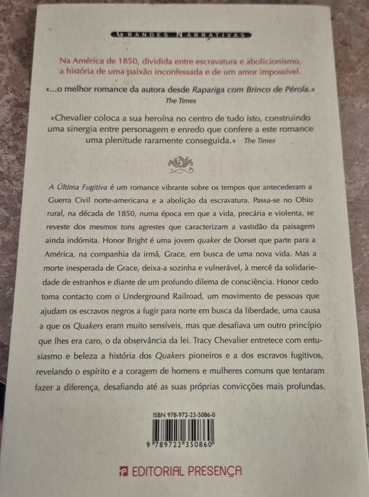 A última fugitiva - Tracy Chevalier