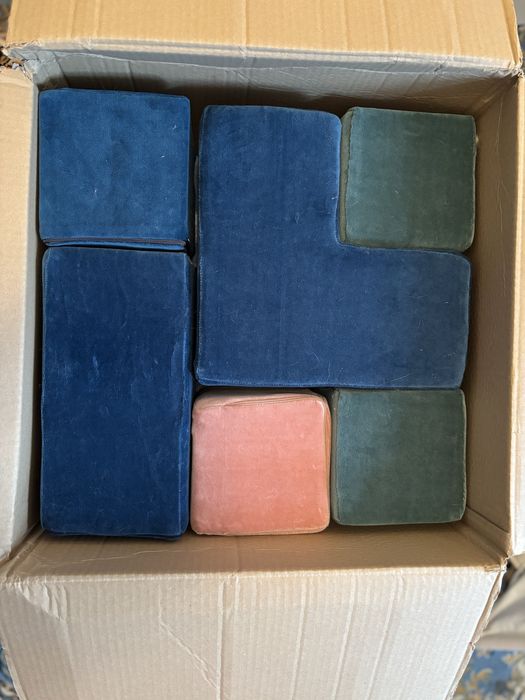 Piankowe klocki kiddymoon komplet  niwy