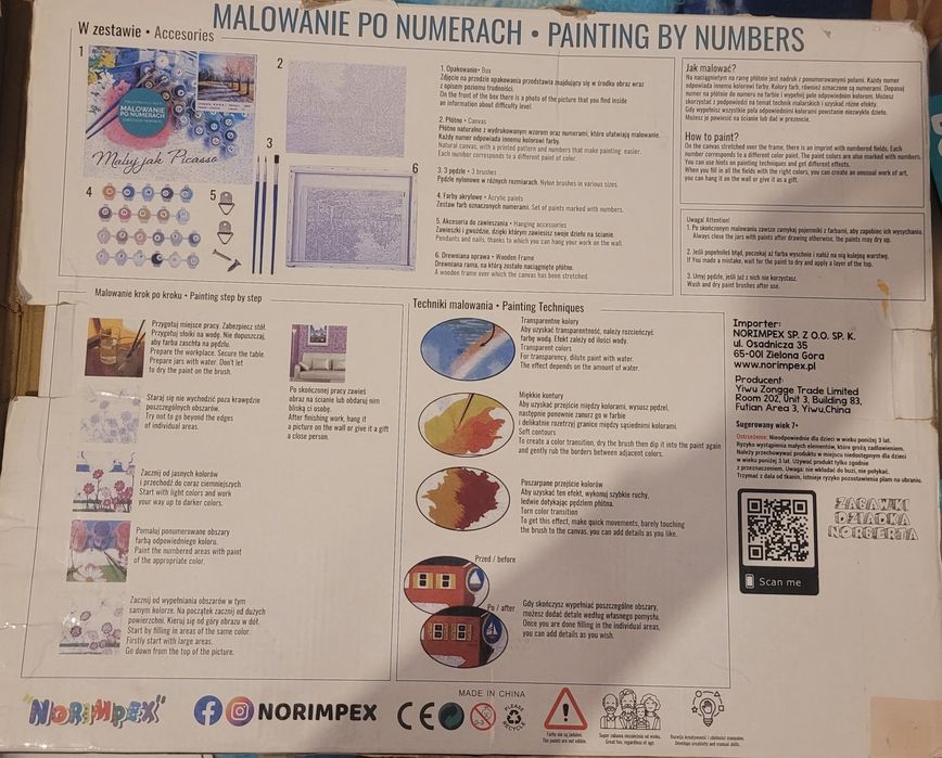Replika obrazu SANTORINI Grecja malowanie po numerach gotowy obraz KRA
