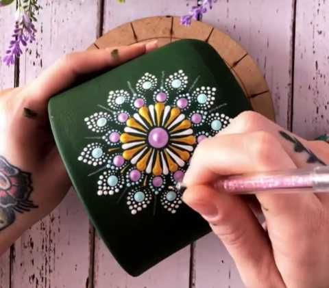 Mandalas a mão, pintura