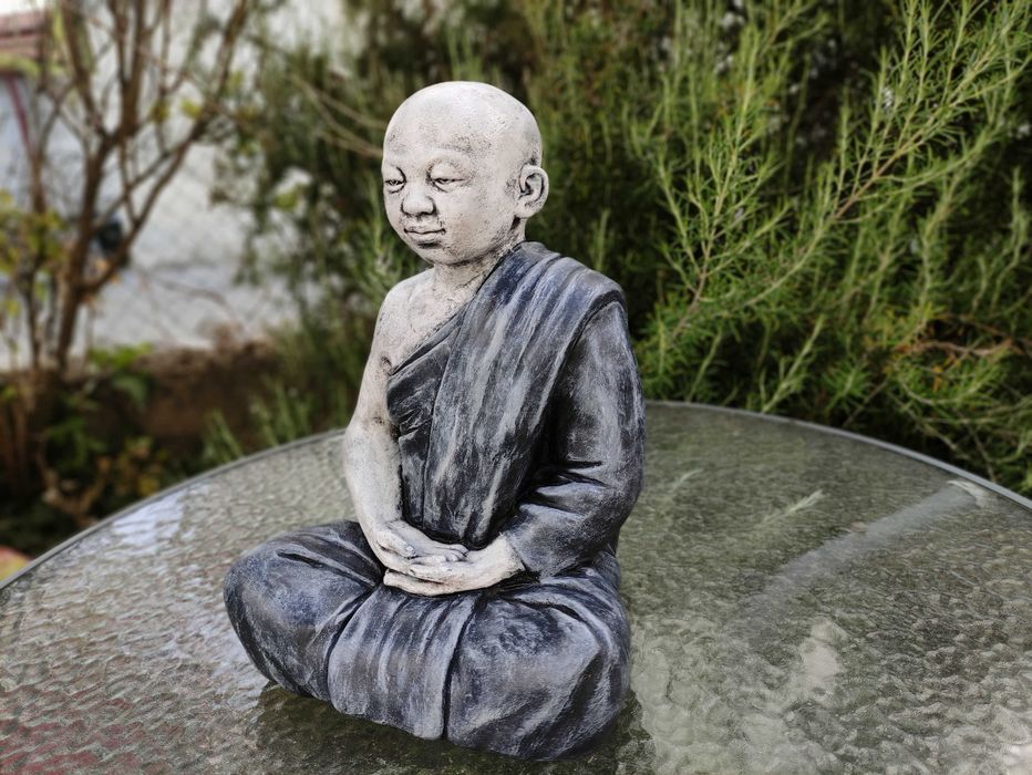 Buda em pedra - decoração casa & jardim